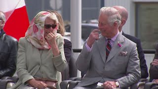 Inuit throat singing leaves Charles and Camilla in stitches [upl. by Lyris]