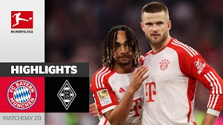 Boey Debut At Bayern Win  FC Bayern  Gladbach 31  Highlights  Matchday 20 – Bundesliga 202324 [upl. by Anitnauq522]