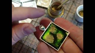 DIY Pebeo Paint Pendants [upl. by Gnuhn743]