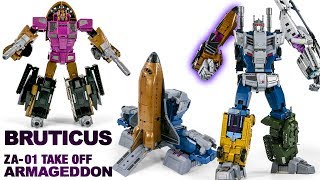 Transformers G1 Zetatoys Bruticus Armageddon ZA01 Take off BLAST OFF Space Shuttle Robot Toys [upl. by Isadora]