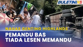 KEMALANGAN  Pemandu Bas Tiada Lesen Memandu Miliki 27 Saman Trafik [upl. by Arhas]