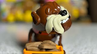 Mad Dog beware dont take his favorite Dove Chocolate ASMR 😀😆 scary dog funnytoy asmr toys [upl. by Enelaj]