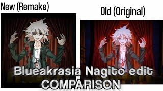 Blueakrasia Nagito edit remake and original comparison Credits in description [upl. by Ventre955]