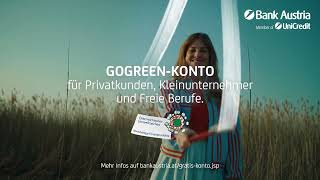 TVWerbung 2022  100 Jahre gratis GoGreenKonto und GoGreenBusinesskonto  Bank Austria [upl. by Still993]