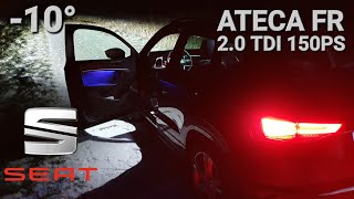 NEW 2022 SEAT ATECA FR OFFROAD SNOWICE night driving at 10° 20 TDI 110 kW 150PS 4K POV [upl. by Semele]