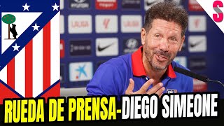 DIEGO SIMEONE en Rueda de prensa previa al partido de Atlético de Madrid Vs RasenBallsport Leipzig [upl. by Devonna924]