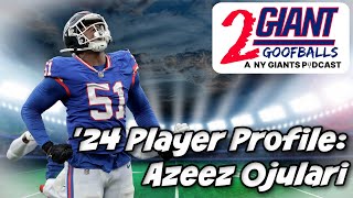 Is 2024 Azeez Ojularis Final Season With The Giants 🏈 Player Profile  Edge [upl. by Dressel]