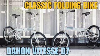 Classic Folding Bike Dahon Vitesse D7 Sepeda Lipat 20quot Spec Ori [upl. by Deonne]