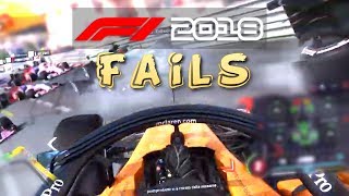 F1 2018 FAIL Compilation [upl. by Ahsekim]