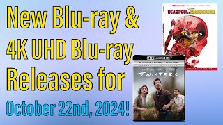 New Bluray amp 4K UHD Bluray Releases for October 22nd 2024 [upl. by Hazlip]