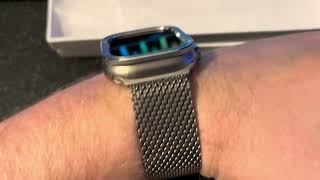 Seure Apple Watch Ultra Milanese Loop VS Genuine Apple Titanium Milanese Loop [upl. by Linc]