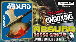 ABSURD Rosso Sangue Limited Collectors Edition 4KBluray  88Films Unboxing [upl. by Imogen426]