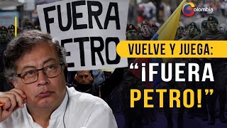 “¡Fuera Petro” Suboficiales de las Fuerzas Militares corearon la popular arenga [upl. by Sirtimid995]