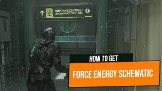 Dead Space Remake How To Get To Force Energy Schematic From Hydroponics Tram Station [upl. by Jemmie225]