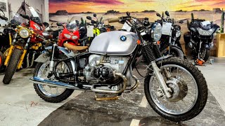 BMW Bobber Scrambler R 69 R100 RS start up just listen Awesome sound for sale therealtoyshop [upl. by Kellda]