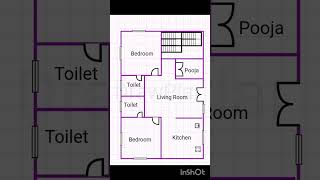 2440 2bhk house planCharikanasuhouseplan housedesign houseengineeringdrawing [upl. by Tecla]