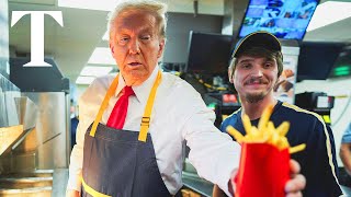 LIVE Donald Trump visits McDonald’s on MAGA tour of Pennsylvania [upl. by Hedvige]