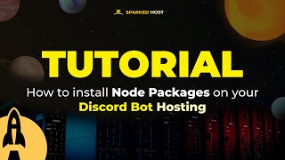 How to install Node Packages on your Discord Bot Hosting [upl. by Rutter]