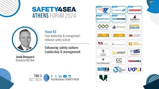 2024 SAFETY4SEA Athens Forum Jacob Damgaard Britannia Club Enhancing safety culture [upl. by Otrebron606]