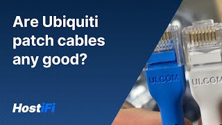 Are Ubiquiti patch cables any good [upl. by Nesyrb]