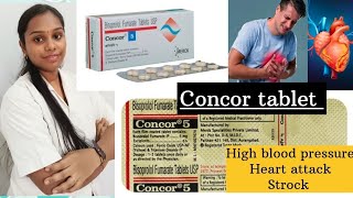 Concor tablet l Uses dose Side effects precautions in Marathi l Rohini pharmacist l [upl. by Kassel]