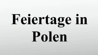 Feiertage in Polen [upl. by Kammerer191]