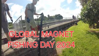 Mega Crazy Finds on GLOBAL MAGNET FISHING DAY 2024 HUGE CLEAN UP COLABORATION magnetfishing fun [upl. by Finny]