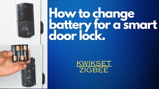 How to change battery for a kwikset smart lock from ADT [upl. by Nage]