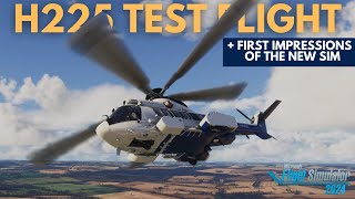 H225 Helicopter Test Flight  Microsoft Flight Simulator 2024 First Impressions at Compton Abbas 4K [upl. by Norud410]