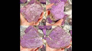 Natural Purpurite Slabwhich one for your favoritePlease comment below crystals gemstone [upl. by Danie]