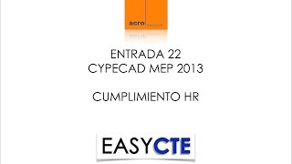 Cálculo de instalaciones 22 Cumplimiento HR Cype [upl. by Oderfliw]