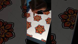 How to color mandala  Easy Colorful Mandala Drawing shorts art drawing digitalart mandala [upl. by Neivad510]