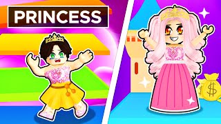 Turning into a PRETTY PRINCESS in Roblox [upl. by Ettenrahc581]