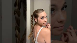 Y2K back braided pigtails quickhairstyle easyhairstyles schoolhairstyles braidedhairstyles [upl. by Eelirem]