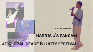 IndoSUB Harris Js FanCam at Global Peace amp Unity Festival 2024  Excel London  1920 Oktober [upl. by Kcirnek685]