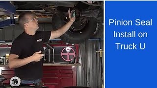 SKF amp Truck U install a pinion seal [upl. by Lunn]