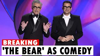 Emmys open with Eugene and Dan Levy poking fun of broadcast TV and The Bear as comedy [upl. by Eberle]