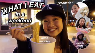 WHAT I EAT in a weekend realistic for a teen  Nicole Laeno [upl. by Ahsuat]