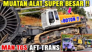 MAN TRUCK  TGS 40440 6X6 AFT TRANS Mobilisasi Diaphgram Wall Grab XCMG XG600 Road Gentong [upl. by Darmit]