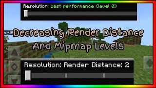 Minecraft PE  Mipmap Levels amp Chunk Render Distance FPS Boost [upl. by Spanjian]