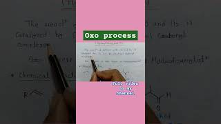 Oxo process  hydroformylation of alkenes relatechemistry21  chemistry [upl. by Ramon]