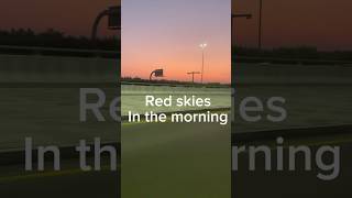 Red skies in the morning motivation motivationalquotes mentalhealth uae [upl. by Anavi242]