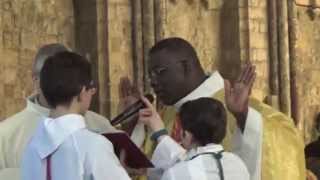 Bénédiction solennelle de la messe de Pâques  5 avril 2015  église NotreDame de Douai [upl. by Aneerol368]