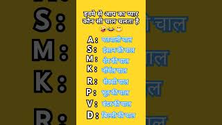 Select your friend fist letter love like inmein se aap ka pyar kon sa hai tranding name❤ [upl. by Narruc91]