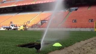 San Siro 24 irrigatori per lerba ibrida  24 sprinklers for hybrid grass [upl. by Llenrad]