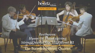 Beethoven Hymn Of Thanksgiving String Quartet Op 132 Movement III  Borromeo Quartet [upl. by Hayotal]