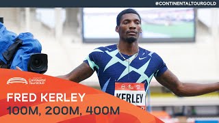 All Fred Kerleys wins over 100m 200m and 400m  Continental Tour Gold [upl. by Corbie]