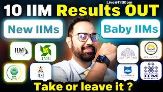 10 IIM Results  CAP results out  Baby IIMs  Placements  New IIMs Batch Profile  Take or Leave [upl. by Yelserp872]