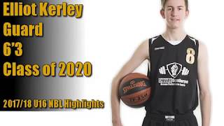 Highlights Class of 2020 Elliot Kerley JLC Wolves Basketball Academy [upl. by Ardnama]