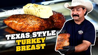 How to Smoke Turkey Breast Only FOUR INGREDIENTS Texas Style Recipe [upl. by Llewellyn]